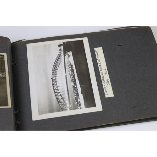 41 - A World War Two Photograph Album Complete With A Large Collection Of Photographs Taken Whilst On Dut... 