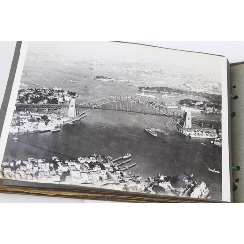 41 - A World War Two Photograph Album Complete With A Large Collection Of Photographs Taken Whilst On Dut... 