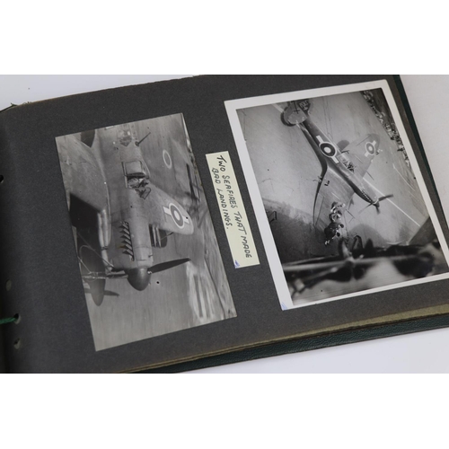 41 - A World War Two Photograph Album Complete With A Large Collection Of Photographs Taken Whilst On Dut... 