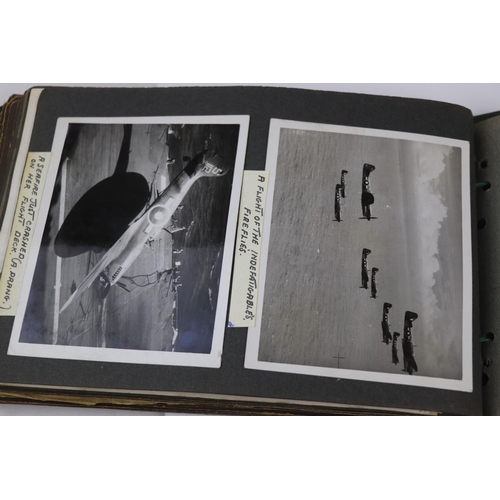 41 - A World War Two Photograph Album Complete With A Large Collection Of Photographs Taken Whilst On Dut... 