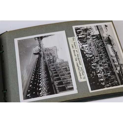 41 - A World War Two Photograph Album Complete With A Large Collection Of Photographs Taken Whilst On Dut... 