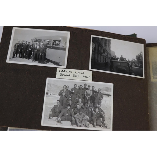 41 - A World War Two Photograph Album Complete With A Large Collection Of Photographs Taken Whilst On Dut... 