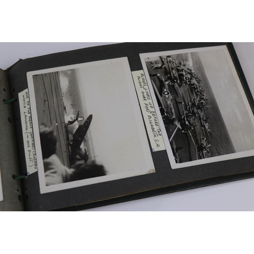 41 - A World War Two Photograph Album Complete With A Large Collection Of Photographs Taken Whilst On Dut... 