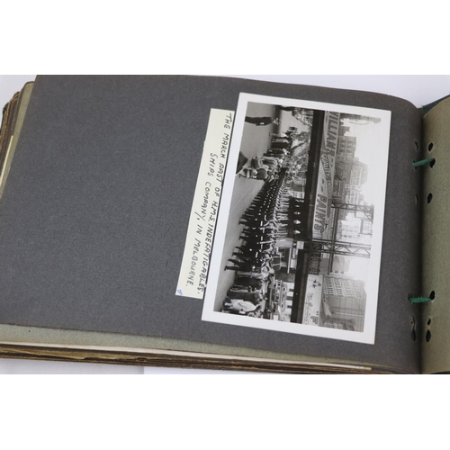 41 - A World War Two Photograph Album Complete With A Large Collection Of Photographs Taken Whilst On Dut... 