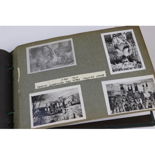 41 - A World War Two Photograph Album Complete With A Large Collection Of Photographs Taken Whilst On Dut... 