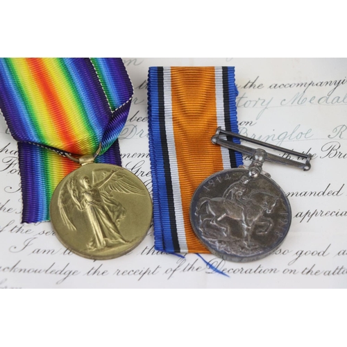 45 - A Pair Of British World War One Full Size Medals To Include The Victory Medal And The British War Me... 