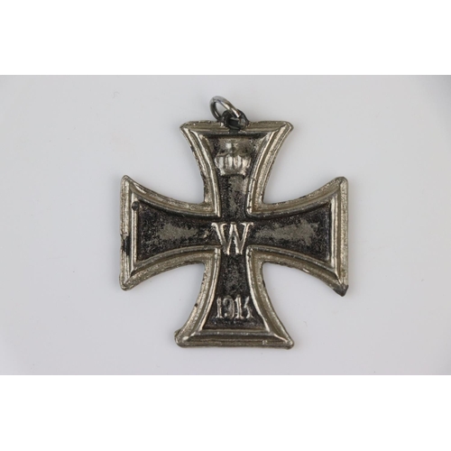 48 - A World War One German Full Size Imperial 2nd Class Iron Cross Award Medal.