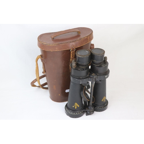 56 - A Pair Of World War Two British Military Issued Barr & Stroud CF41 Binoculars, Serial No. 52596, Mar... 