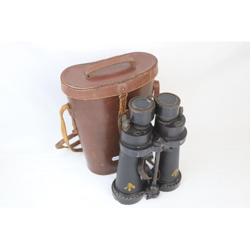 56 - A Pair Of World War Two British Military Issued Barr & Stroud CF41 Binoculars, Serial No. 52596, Mar... 