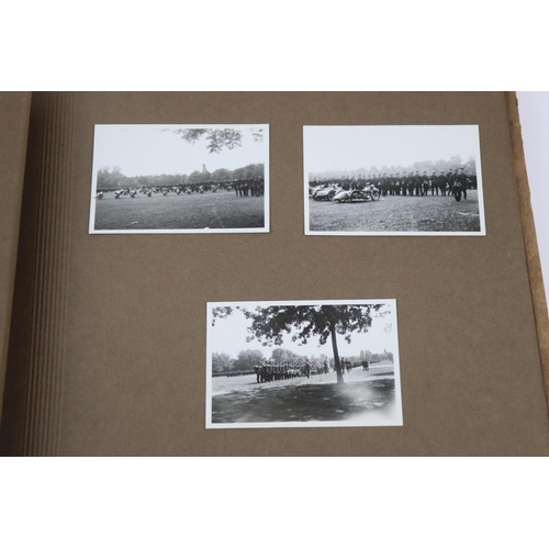 60 - A World War Two German Photograph Album With Contents To Include A Selection Of Photographs Showing ... 