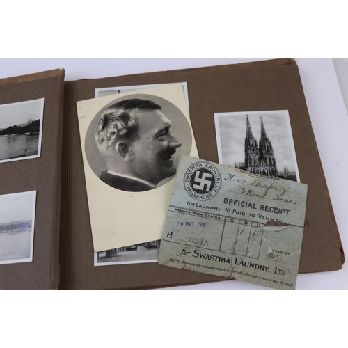 60 - A World War Two German Photograph Album With Contents To Include A Selection Of Photographs Showing ... 