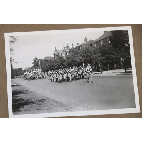 60 - A World War Two German Photograph Album With Contents To Include A Selection Of Photographs Showing ... 