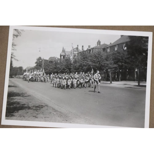 60 - A World War Two German Photograph Album With Contents To Include A Selection Of Photographs Showing ... 