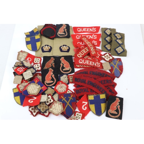 98 - A Large Collection Of Mainly World War Two Era British Military Cloth Badges To Include Regimental S... 