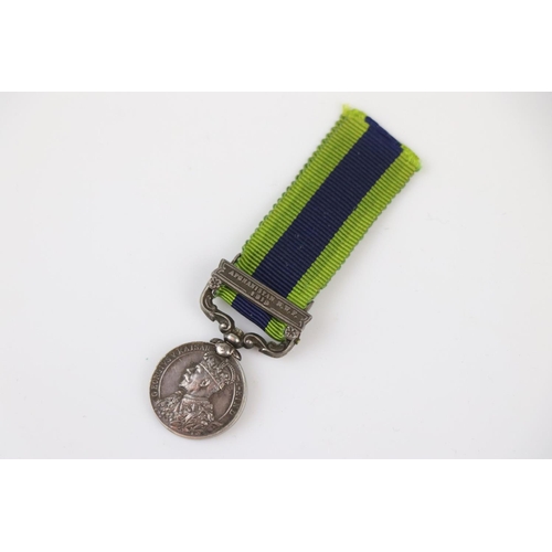 110 - A British King George V North West Frontier Afghanistan 1919 Miniature Medal With Original Ribbon.