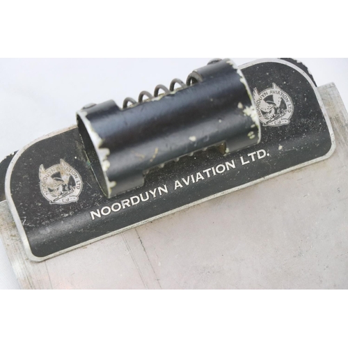 117 - A Canadian Noorduyn Aviation Ltd Pilots Knee Mount Notebook Holder.