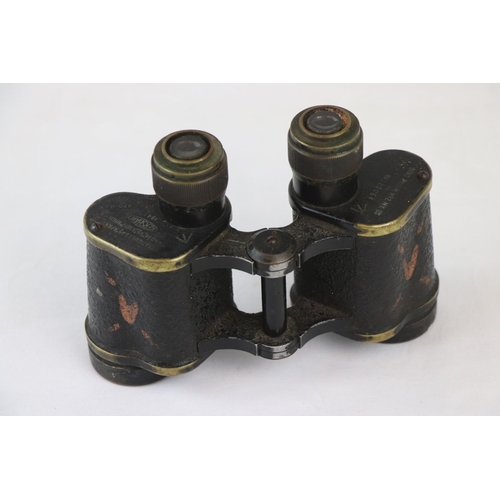 116 - A Pair Of World War Two Military Issued Kershaw Bino Prism No.2 Mk.III x6 No.320064 Binoculars, Date... 