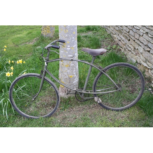 110A - A Vintage British Military Issued B.S.A. Folding Bicycle For Airborne Forces.