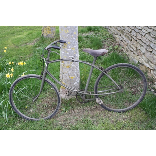 110A - A Vintage British Military Issued B.S.A. Folding Bicycle For Airborne Forces.