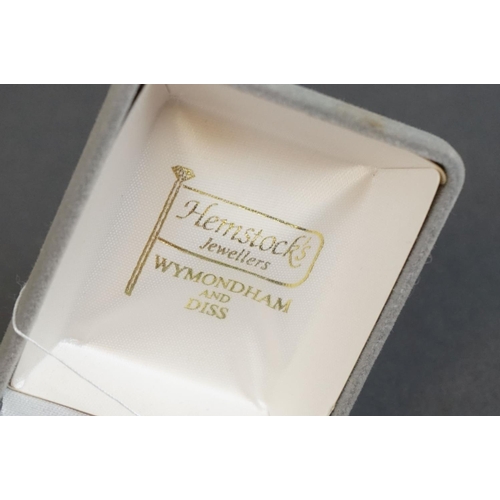 311 - Pair of silver stone set drop earrings