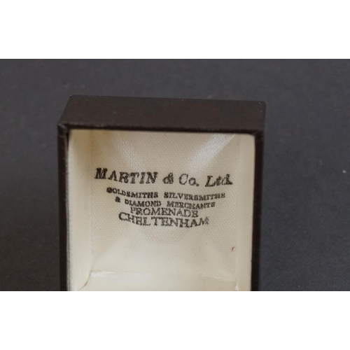 318 - Gentleman's Silver Ring set with an Oval Carnelian together with a Sterling Silver Brooch in the for... 