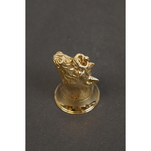 320 - Unusual document seal in the form of a horse