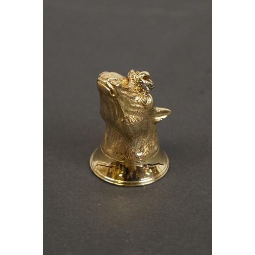 320 - Unusual document seal in the form of a horse