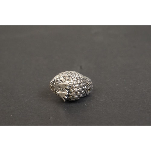 329 - Silver chick pincushion