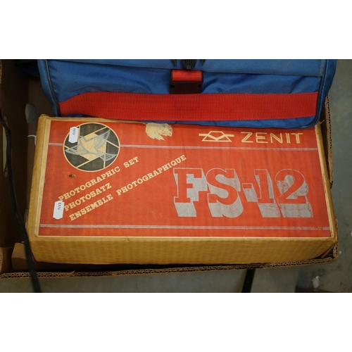 156 - Large Collection of Cameras and Equipment including many boxed cameras, camcorders, Kodak Print Film... 