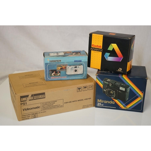 156 - Large Collection of Cameras and Equipment including many boxed cameras, camcorders, Kodak Print Film... 