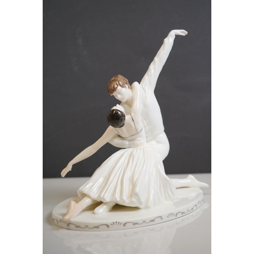 160 - Coalport Limited Edition ' Fonteyn & Nureyev ' Figure Group together with Coalport ' Grand Finale ' ... 