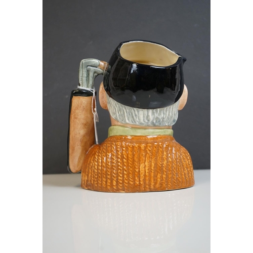 167 - Three Large Royal Doulton Character Jugs including Othello, Golfer and Rip Van Winkle