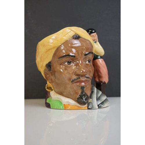 167 - Three Large Royal Doulton Character Jugs including Othello, Golfer and Rip Van Winkle