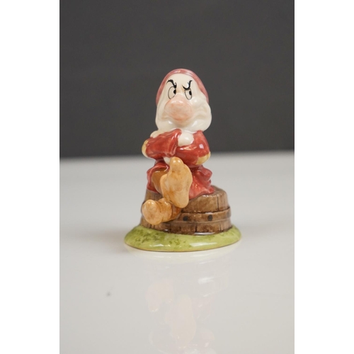 168 - Royal Doulton Set of Snow White and the Seven Dwarfs, model numbers SW9 to SW16, Snow White 15cms hi... 