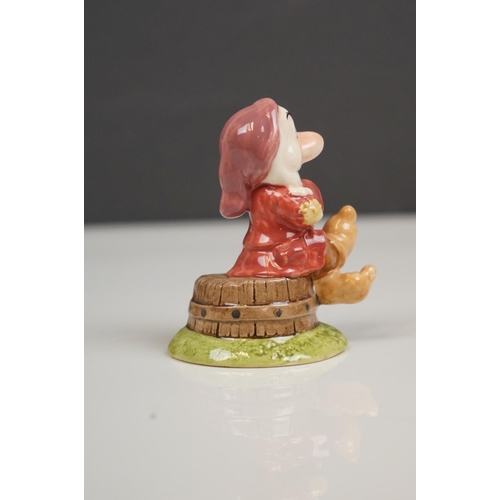 168 - Royal Doulton Set of Snow White and the Seven Dwarfs, model numbers SW9 to SW16, Snow White 15cms hi... 