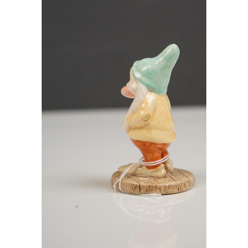 168 - Royal Doulton Set of Snow White and the Seven Dwarfs, model numbers SW9 to SW16, Snow White 15cms hi... 