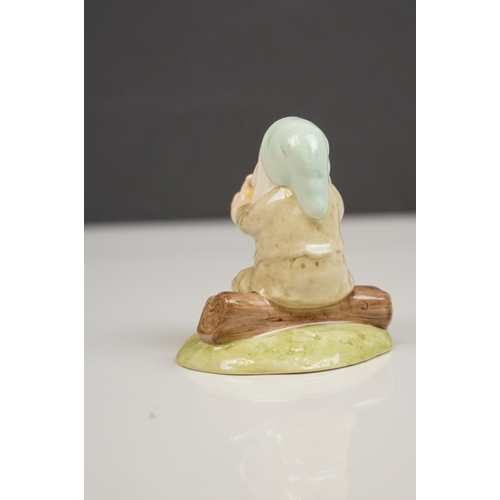 168 - Royal Doulton Set of Snow White and the Seven Dwarfs, model numbers SW9 to SW16, Snow White 15cms hi... 