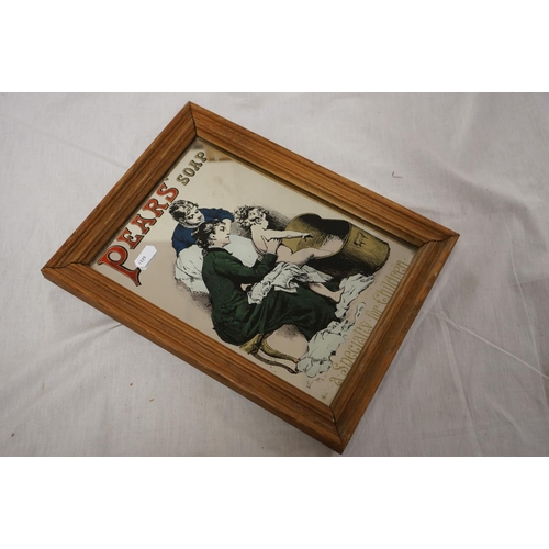 172 - Three Framed Advertising Mirrors - Rolls Royce, Courage Beer and Pears Soap, largest 53cms x 43cms