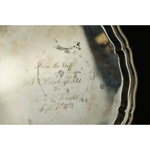 346 - A fully hallmarked sterling silver salver, maker marked for S Blanckensee & Son Ltd and assayed in C... 