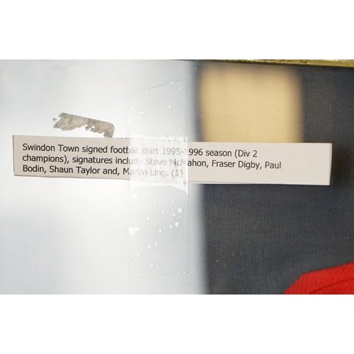 359 - Swindon Town Football Club Signed Shirt, 1995-96 Season (Division 2 champions), signatures include M... 