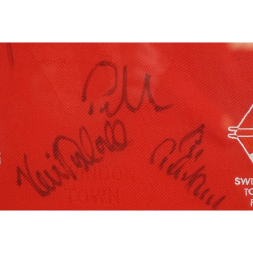 359 - Swindon Town Football Club Signed Shirt, 1995-96 Season (Division 2 champions), signatures include M... 
