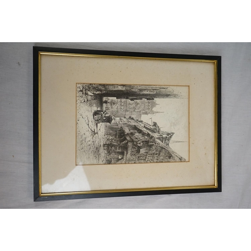 371 - Eleven Framed and Glazed Etchings and Prints