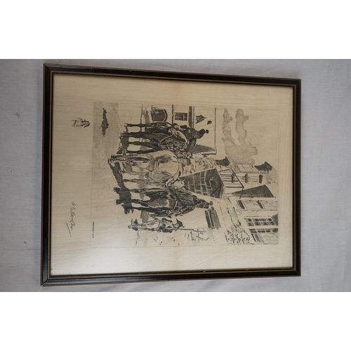 371 - Eleven Framed and Glazed Etchings and Prints