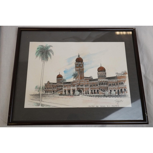 371 - Eleven Framed and Glazed Etchings and Prints