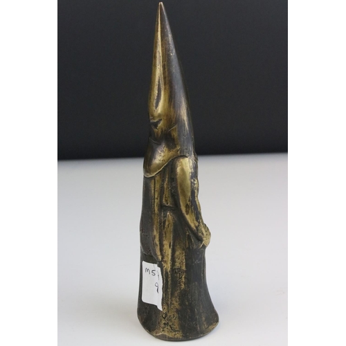 107 - Brass Model of a Spanish Inquisitor, 18cms high