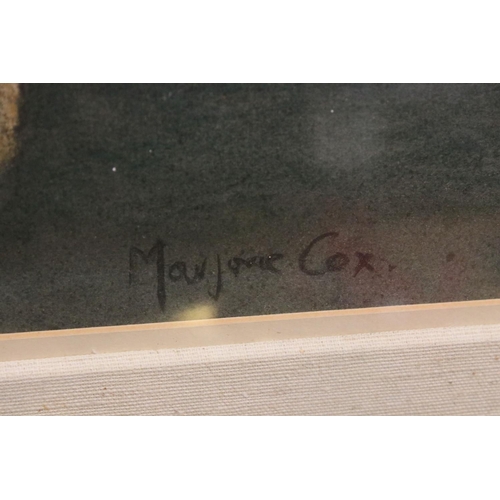 111 - Marjorie Cox (1915 - 2003), Pastel of a Seated Yellow Labrador titled Sandy and dated 1965, 46ms x 5... 