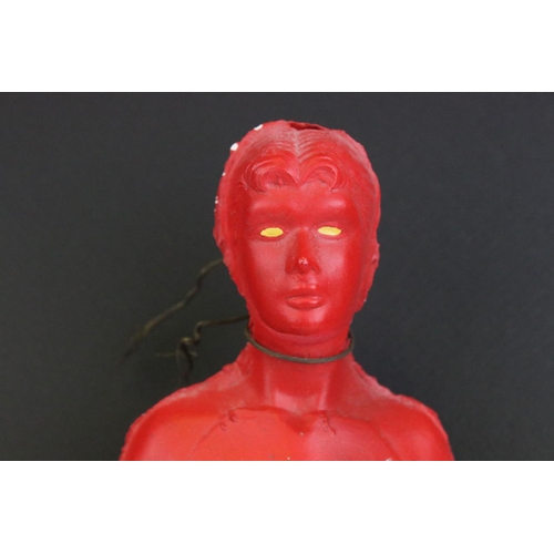 113 - Ceramic Prototype Doll with a Red Finish, 34cms high