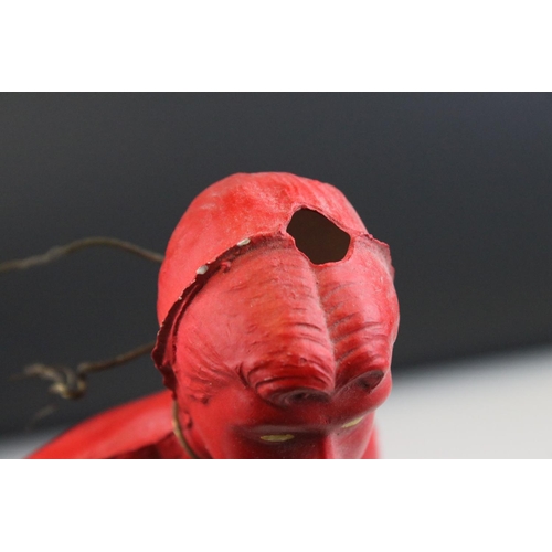 113 - Ceramic Prototype Doll with a Red Finish, 34cms high