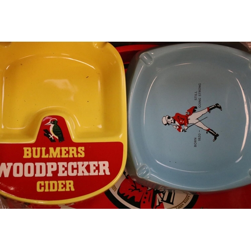 131 - Breweriana - Ceramic Pub Jugs and Ashtrays including Wade, McEwan's Export Pub Tray, Boc Soda Syphon... 