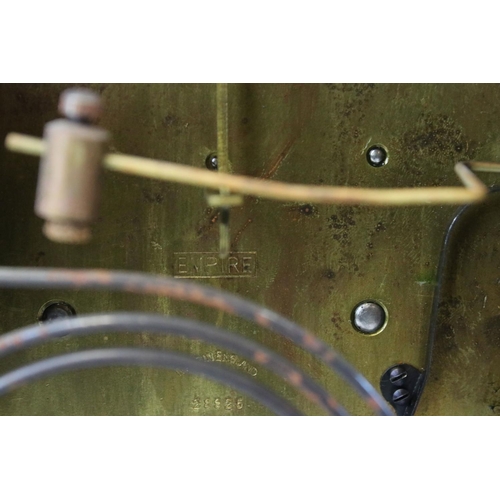 147 - Edwardian Mahogany Inlaid Domed Cased Mantle Clock, the silvered face with Roman Numerals and marked... 